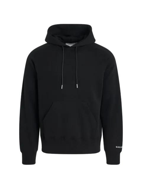 Simple text-print hoodie by SACAI
