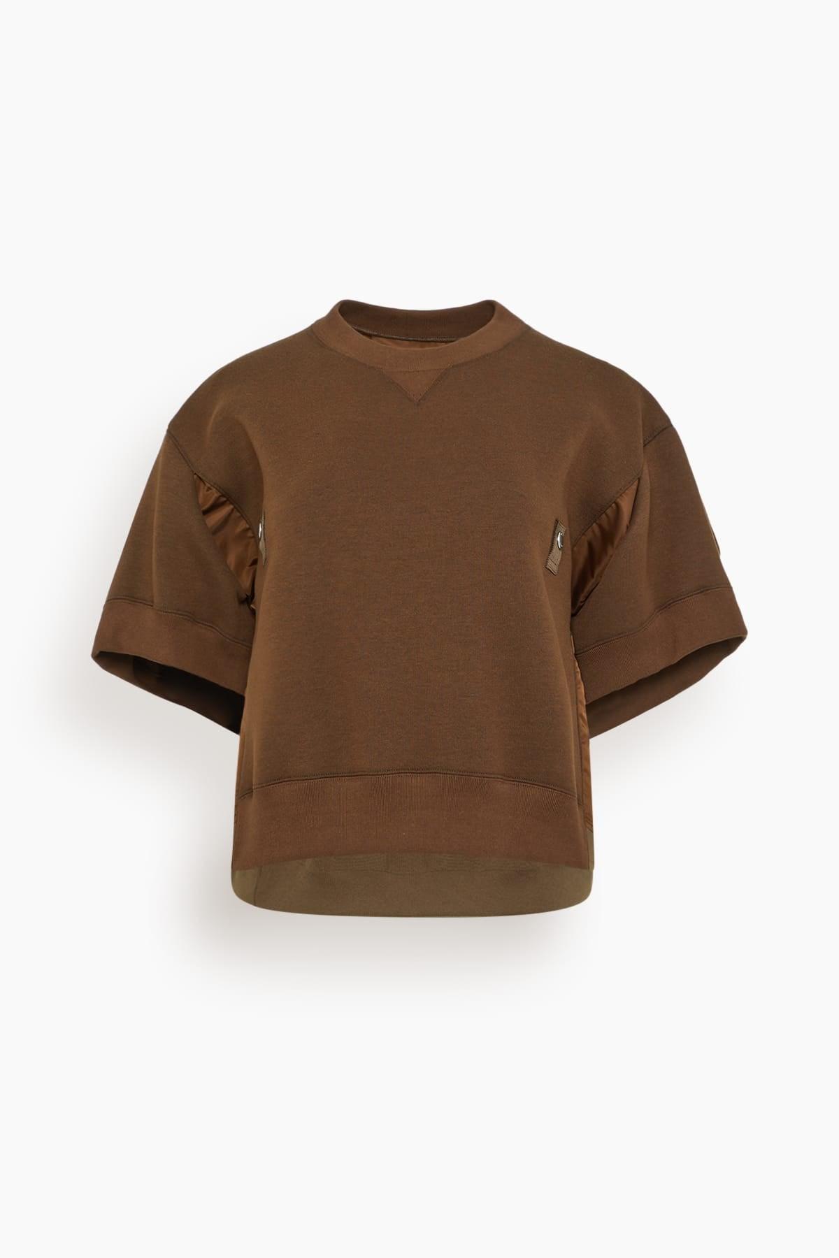 Sponge Pullover in Brown by SACAI