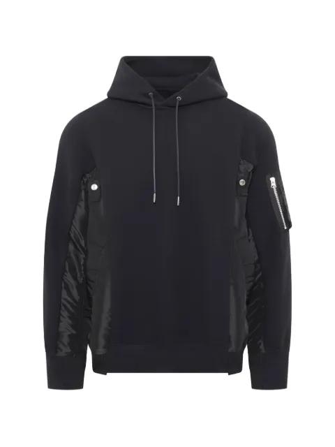 Sponge Sweat twill hoodie by SACAI