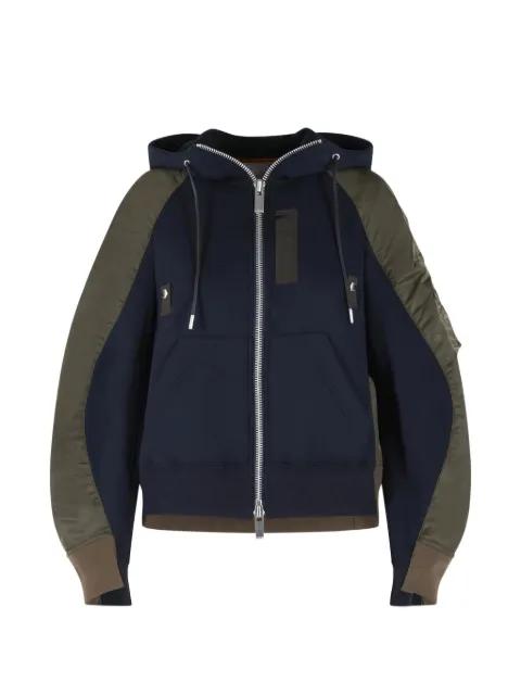Sponge zip-up hoodie by SACAI