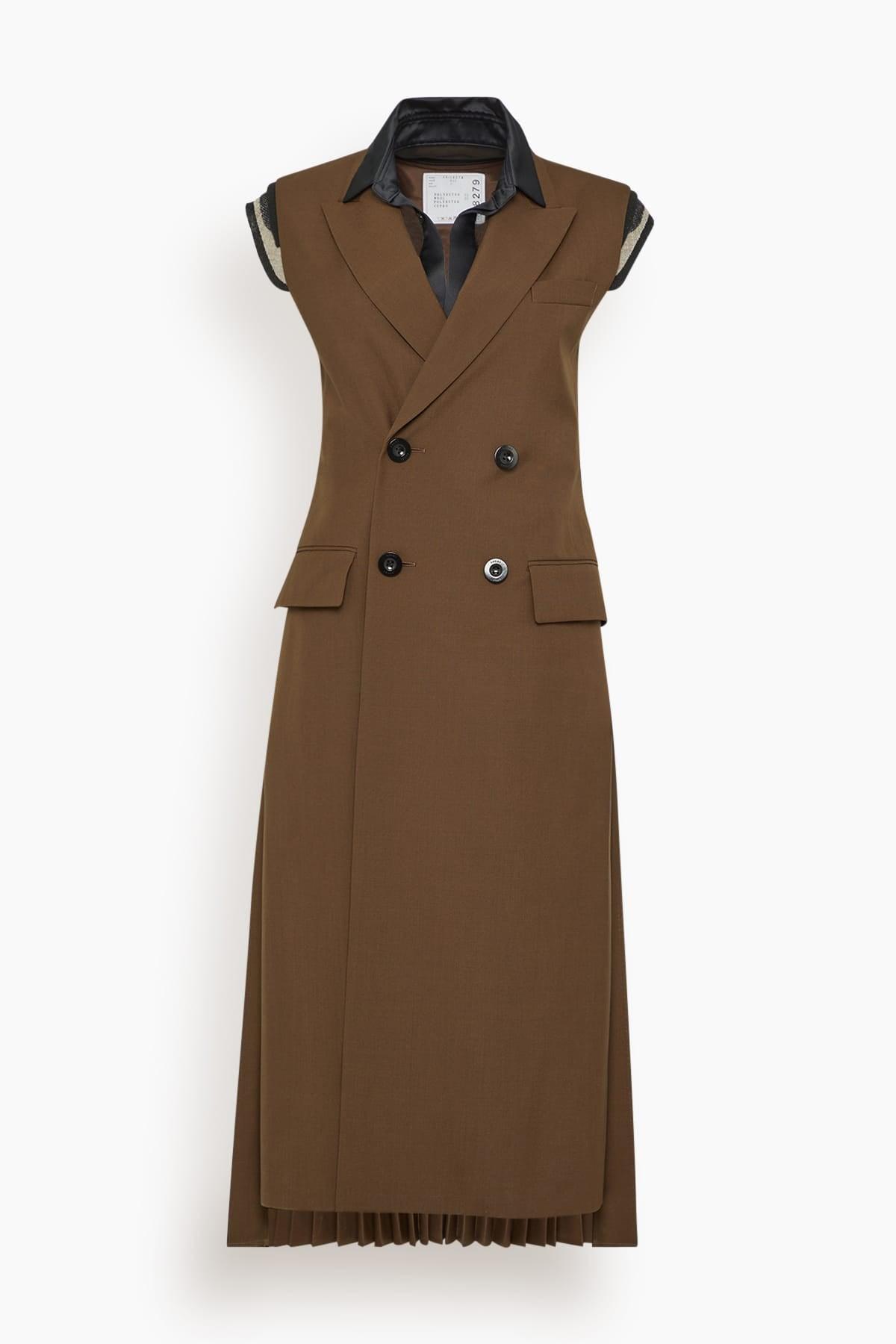 Suiting Vest in Brown by SACAI