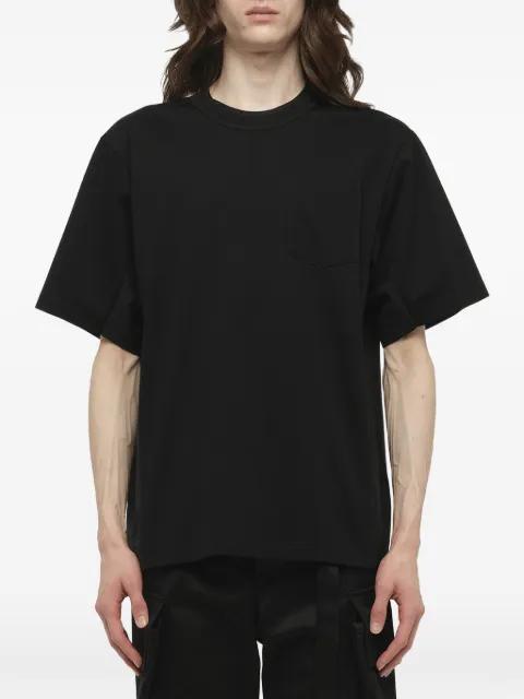Suiting panelled jersey T-shirt by SACAI