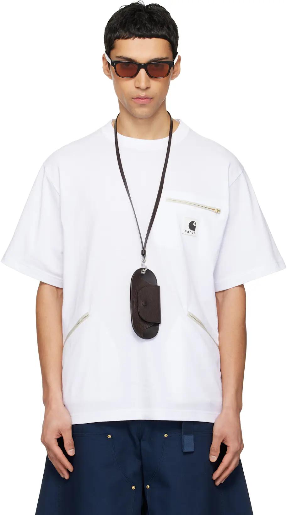White Carhartt WIP Edition Cotton Jersey T-shirt by SACAI