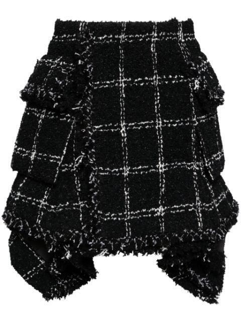 asymmetric tweed skirt by SACAI