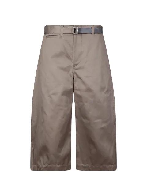 belt chino trousers by SACAI