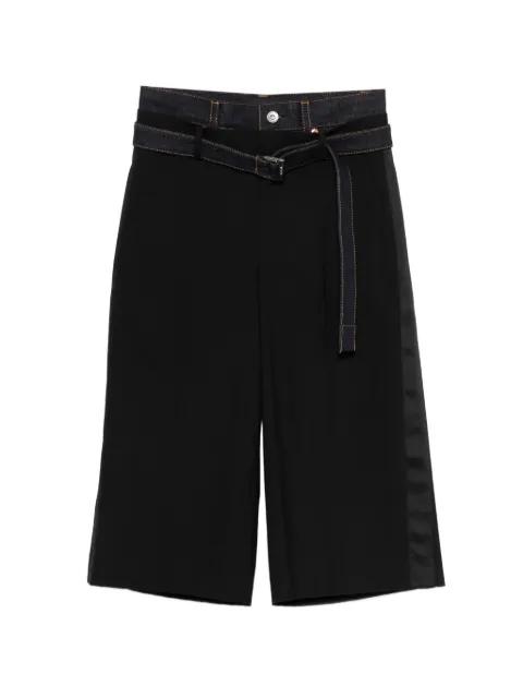 belt-detail shorts by SACAI