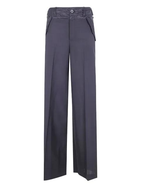 belted panelled trousers by SACAI
