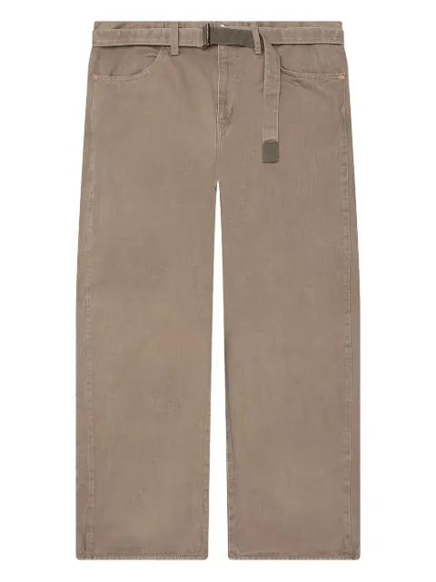 belted trousers by SACAI