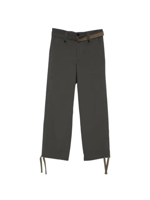 belted trousers by SACAI