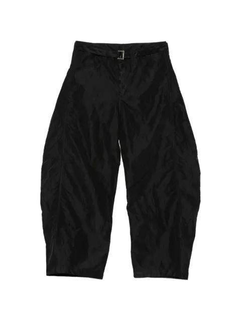 belted trousers by SACAI