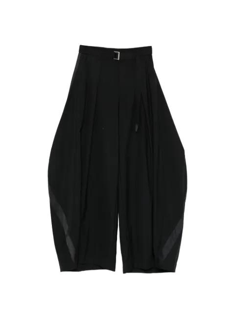 belted trousers by SACAI
