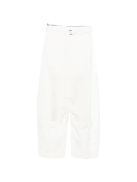 belted trousers by SACAI