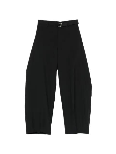 belted trousers by SACAI