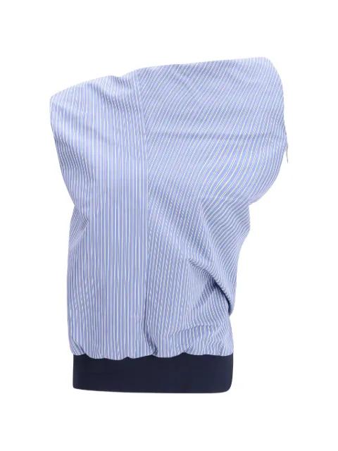 blue striped top by SACAI
