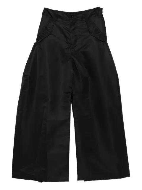 buckle-detail wide-leg trousers by SACAI
