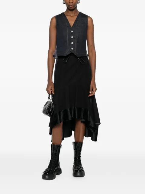 button front waistcoat by SACAI