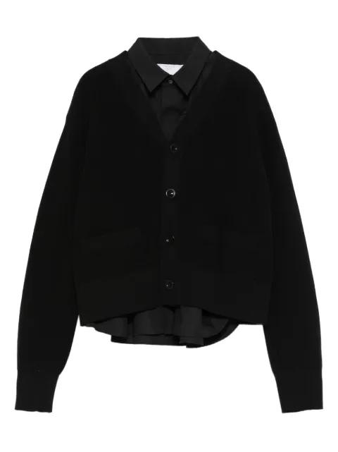 button pocket knitwear by SACAI