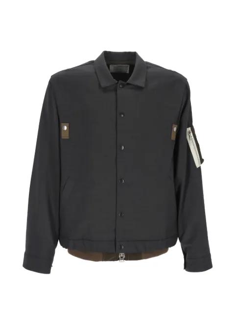button zip jacket by SACAI