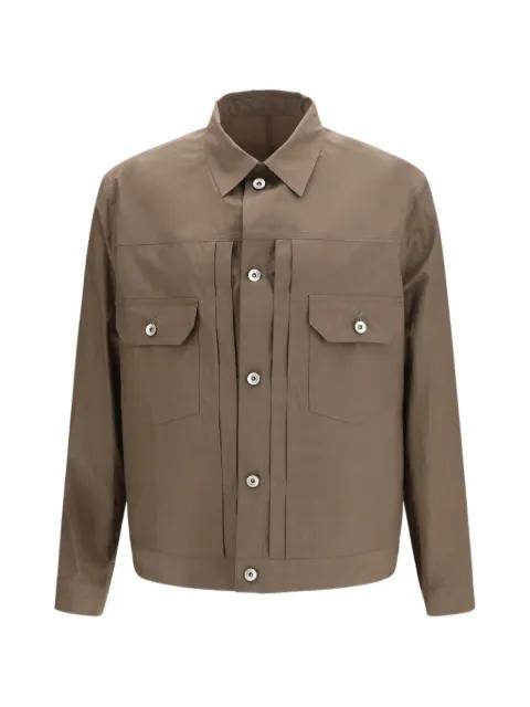 buttoned cotton shirt jacket by SACAI