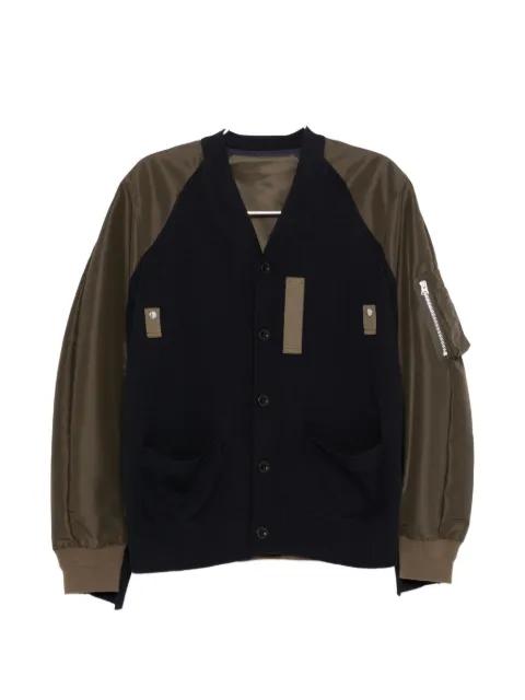 buttoned panelled jacket by SACAI