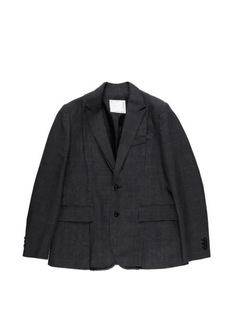 checked blazer by SACAI