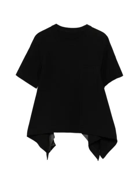chest-pocket asymmetric T-shirt by SACAI