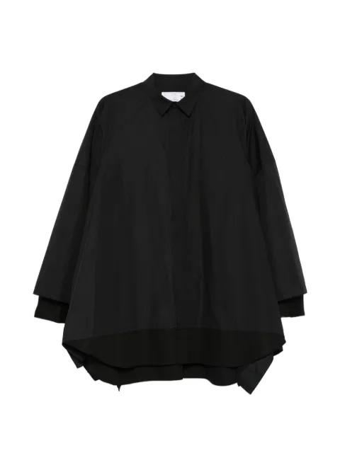 chest-pocket layered shirt by SACAI