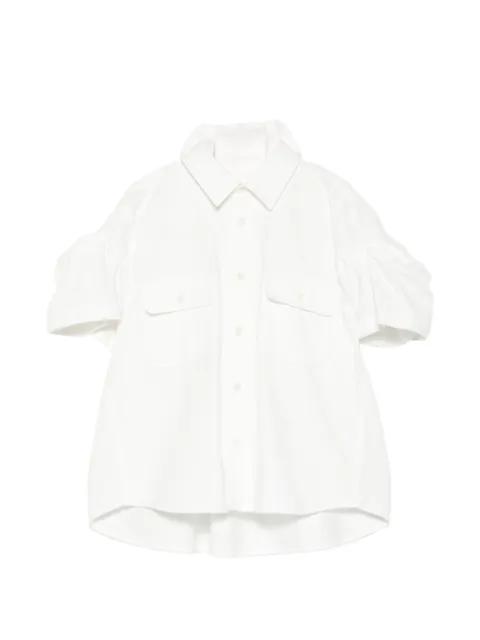 chest-pockets short-sleeve shirt by SACAI