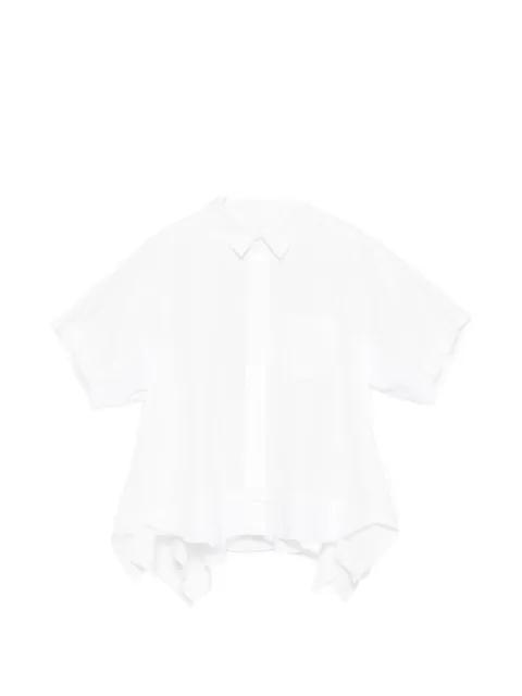collared panelled shirt by SACAI