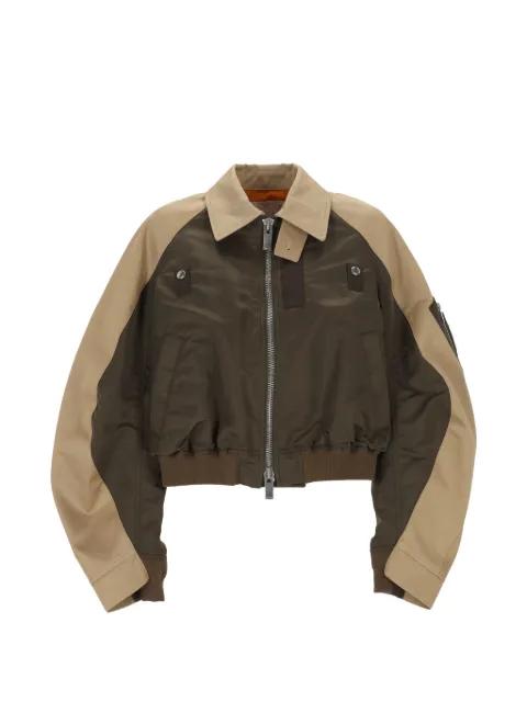 colour-block bomber jacket by SACAI