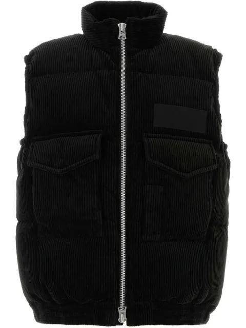 corduroy padded vest by SACAI