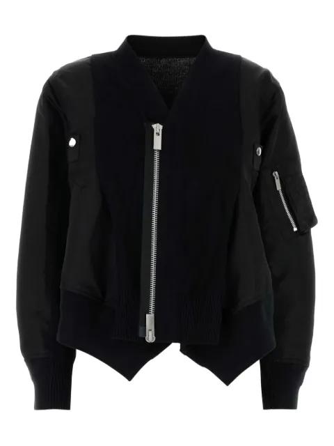 cotton-blend bomber jacket by SACAI