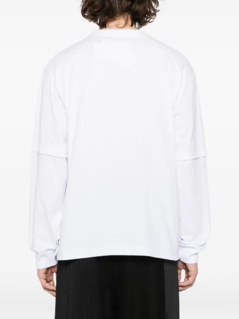 cotton layered T-shirt by SACAI