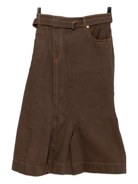 cotton wrap skirt by SACAI