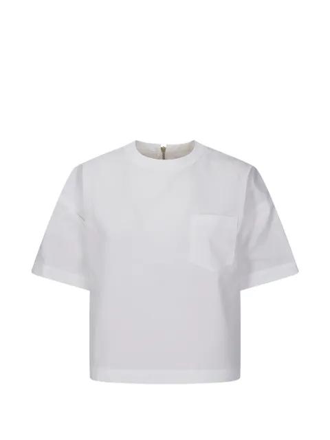 crew-neck blouse by SACAI