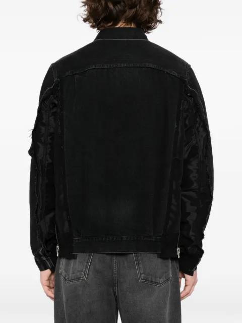 denim mixed media twill jacket by SACAI