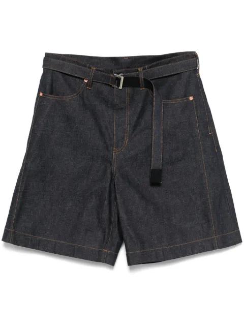 denim shorts by SACAI