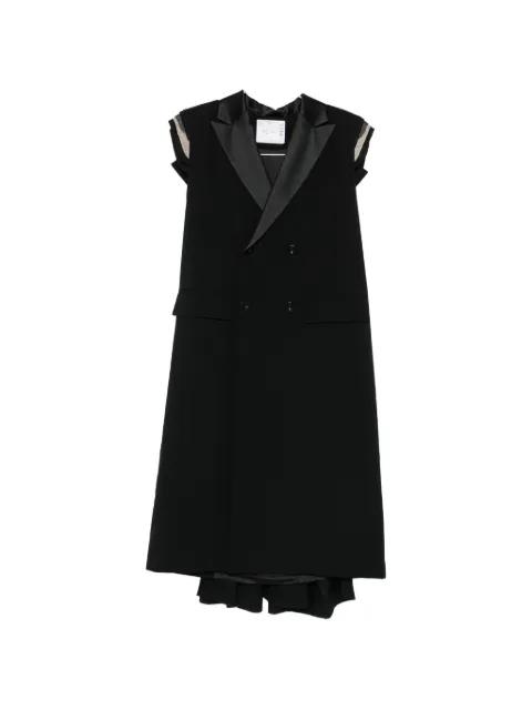 double-breasted coat by SACAI