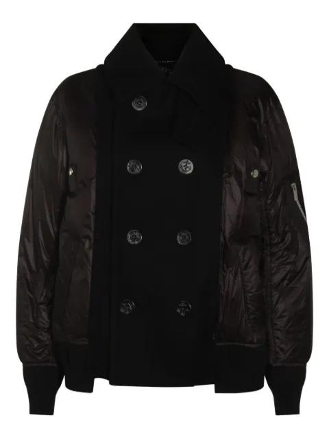 double-breasted puffer jacket by SACAI