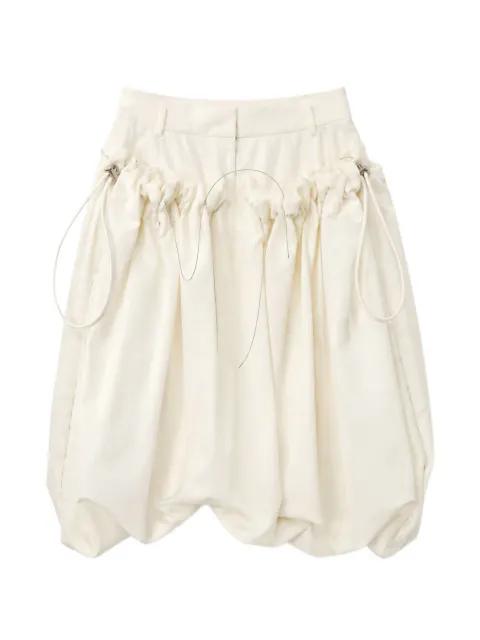 drawstring-waist skirt by SACAI