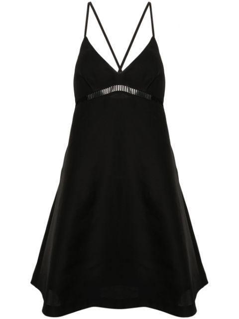 faille flared midi dress by SACAI