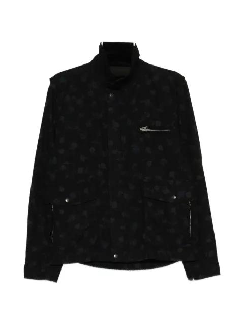 floral-print high-neck jacket by SACAI