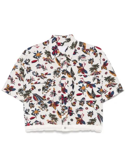 floral-print shirt by SACAI
