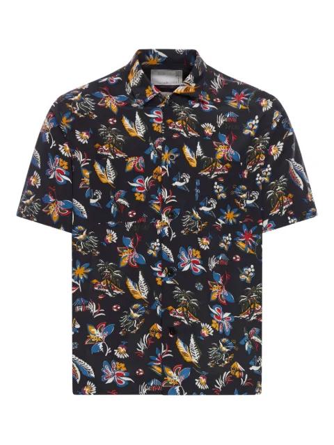 floral print short-sleeve shirt by SACAI