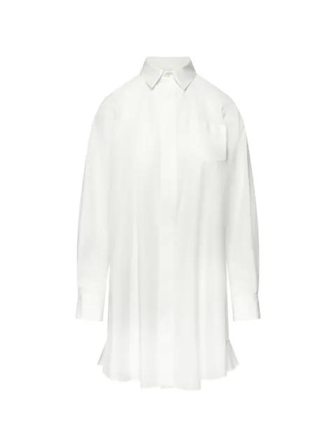 frill-detail mini dress by SACAI