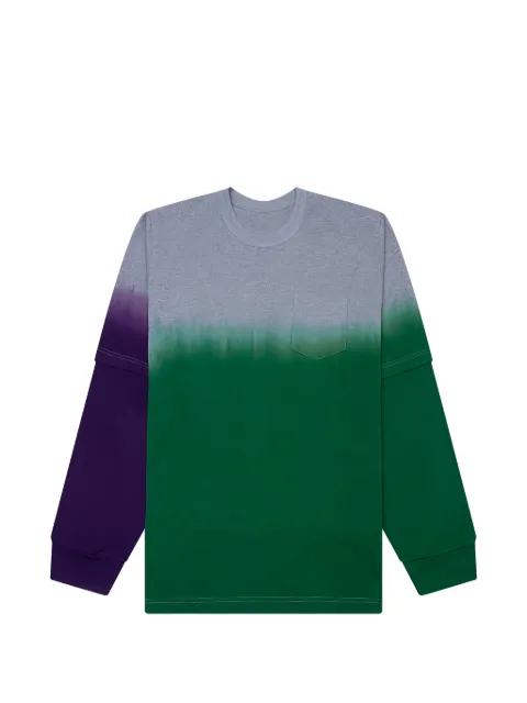 garment-dye pocket long-sleeve T-shirt by SACAI
