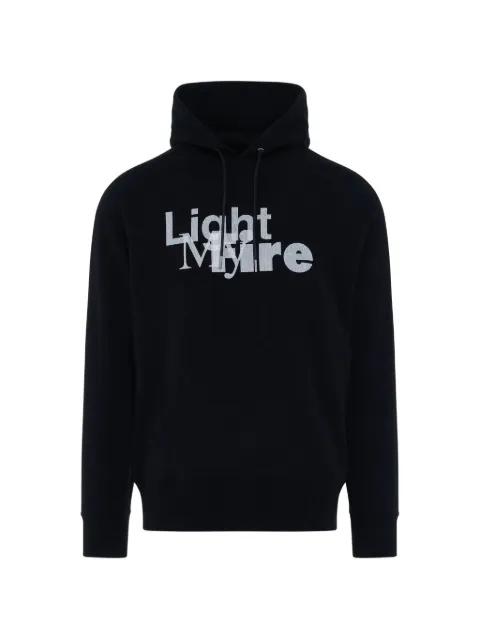 graphic-print drawstring hoodie by SACAI