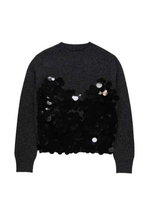 grey sweater by SACAI