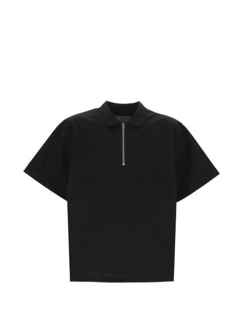 half-zip polo shirt by SACAI
