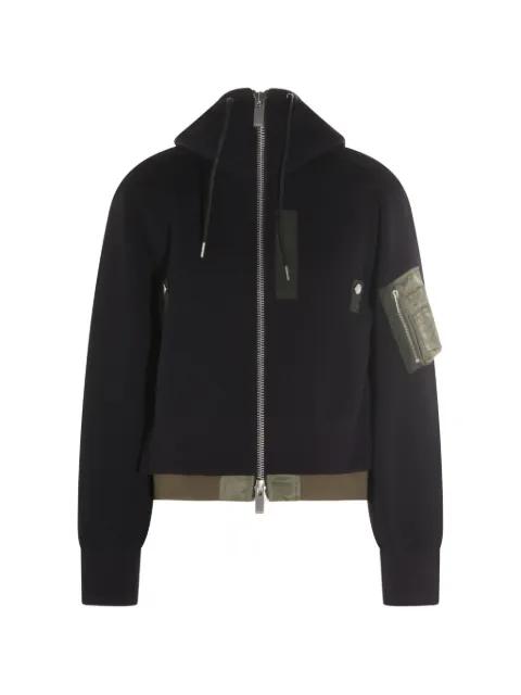hoodied pocket jacket by SACAI